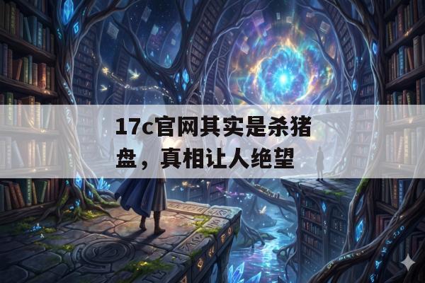 17c官网其实是杀猪盘,真相让人绝望